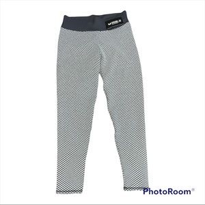 DOUBLJU Tik Tok Butt Lifting Leggings Gray and White Sz XL